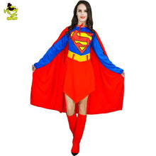 Load image into Gallery viewer, WOMEN AND MEN SUPERMAN COSTUME