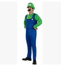 Load image into Gallery viewer, Adults and Kids Super Mario Bros Cosplay Dance Costume Set