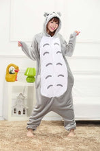 Load image into Gallery viewer, Adult Kigurumi Onesie Anime Women Costumes Cosplay Cartoon Animal Sleepwear Stitch Star Unicorn Pikachu Winter Warm Hooded 2019