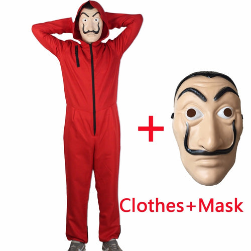 Salvador Dali Movie Costume Money Robbery House Home La Casa De Papel Face Mask