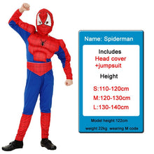 Load image into Gallery viewer, Children Boys Muscle Batman Mask Cloak With Costumes