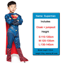 Load image into Gallery viewer, Children Boys Muscle Batman Mask Cloak With Costumes