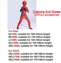 Load image into Gallery viewer, Children&#39;s Deadpool Costume with Mask Super Hero cosplay Suit Boy One Piece Full ...