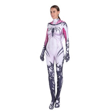 Load image into Gallery viewer, Gwen Stacy Costume Cosplay Women Girls Venom Spider Spiderman Hoodie Spandex Lycra Zentai Suit Superhero Bodysuit Jumpsuits