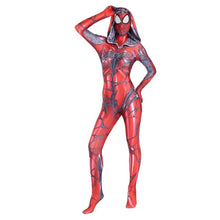 Load image into Gallery viewer, Gwen Stacy Costume Cosplay Women Girls Venom Spider Spiderman Hoodie Spandex Lycra Zentai Suit Superhero Bodysuit Jumpsuits