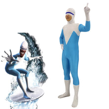 Load image into Gallery viewer, The Incredibles 2 Costume Frozone Incredible Cosplay Superhero Family Party Adult Kids Zentai Suit Bodysuit