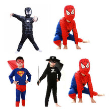 Load image into Gallery viewer, Red Spiderman Costume Black Spiderman Superman