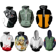 Load image into Gallery viewer, 2019 Men Women Naruto Hoodies Kakashi Cosplay Pullovers Sweatshirts Zipper Jacket Hoodie Sportswear Long sleeve clothing