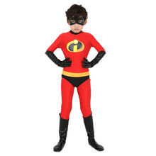 Load image into Gallery viewer, 2 Costume Mr Mrs Amazing Cosplay Elastigirl Hulk Super Hero Family Party Adult