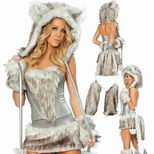 Load image into Gallery viewer, New Sexy Furry Wolf Girl Costume wolf women Costumes Halloween Furry Costumes for women Animal Costume Cosplay