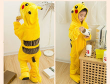 Load image into Gallery viewer, Onesie Pikachu Children Pokemon Pijama unicornio Kids Cosplay Pajamas One Piece Sleepwear Halloween dinosaurus costume jumpsuit